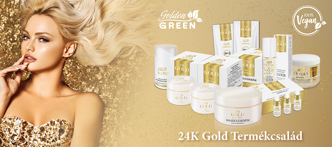 Golden GREEN Nature 24K Gold kozmetikai termékcsalád