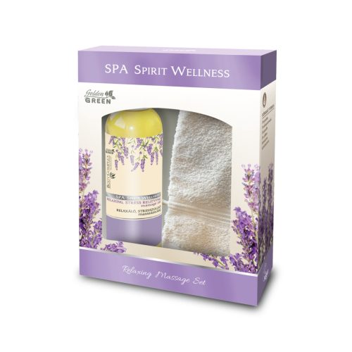 Golden GREEN Spa Spirit Wellness Relaxáló Ajándékcsomag, Masszázsolaj 250 ml