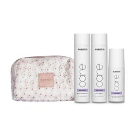   SUBRINA Care Colour Hajápoló Csomag Virágos Neszeszerbe, Sampon+Kondicionáló+Spray